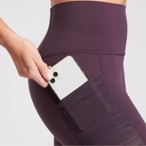 Athleta Mesh Me Up 7/8 Tights - Size Small - Picture 3 of 6